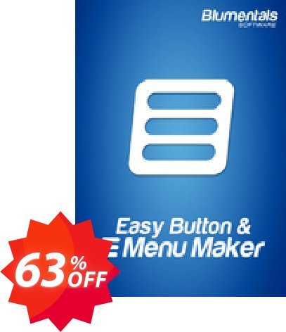 Easy Button & Menu Maker 5 Personal Coupon code 63% discount 