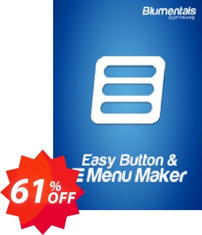 Easy Button & Menu Maker 5 Pro Coupon code 61% discount 