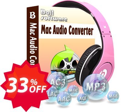 Boilsoft Audio Converter for MAC Coupon code 33% discount 