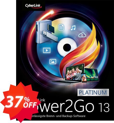 Power2Go 13 Coupon code 37% discount 