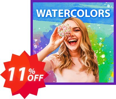 Watercolors Frame Pack for PhotoDirector Coupon code 11% discount 