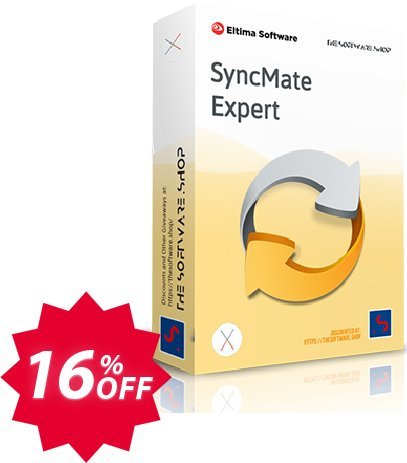 SyncMate Expert Family Pack, for 6 MACs  Coupon code 16% discount 