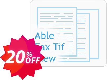 Able Fax Tif View Coupon code 20% discount 