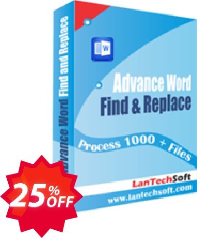 LantechSoft Advance Word Find & Replace Pro Coupon code 25% discount 