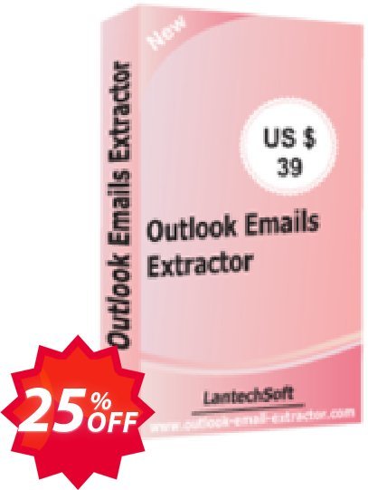 LantechSoft Fast Outlook Email Extractor Coupon code 25% discount 