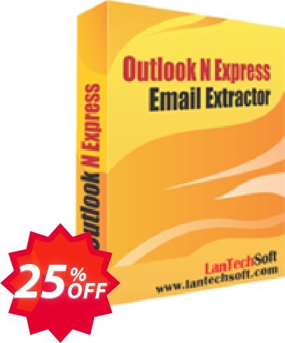 LantechSoft Outlook N Express Email Extractor Coupon code 25% discount 