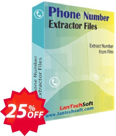 LantechSoft Phone Number Extractor Files Coupon code 25% discount 