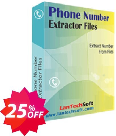 LantechSoft Phone Number Extractor Files Coupon code 25% discount 