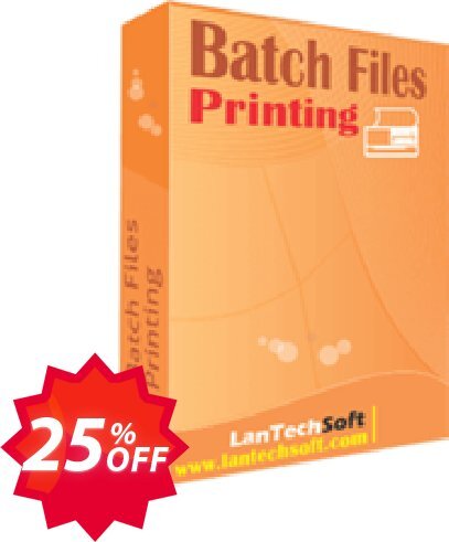 LantechSoft Batch Files Printing Coupon code 25% discount 