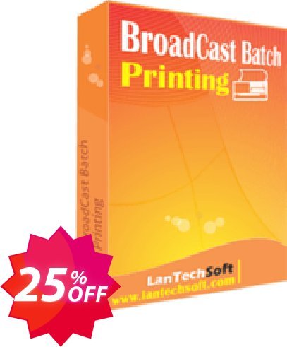 LantechSoft BroadCast Batch Printing Coupon code 25% discount 