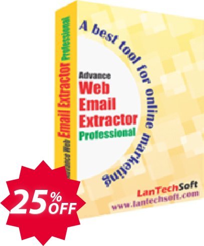 LantechSoft Advance Web Email Extractor Coupon code 25% discount 