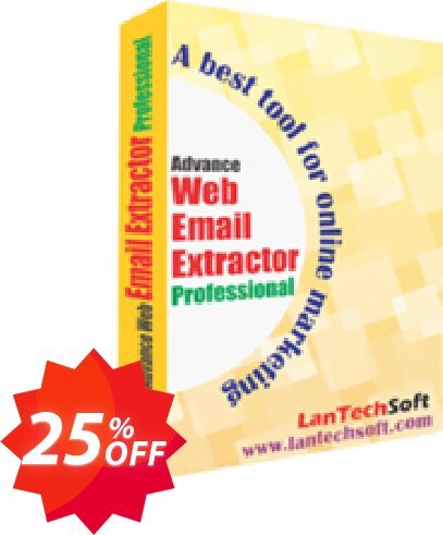 LantechSoft Advance Web Email Extractor Coupon code 25% discount 