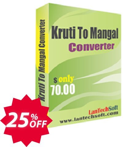 LantechSoft Kruti to Mangal Converter Coupon code 25% discount 