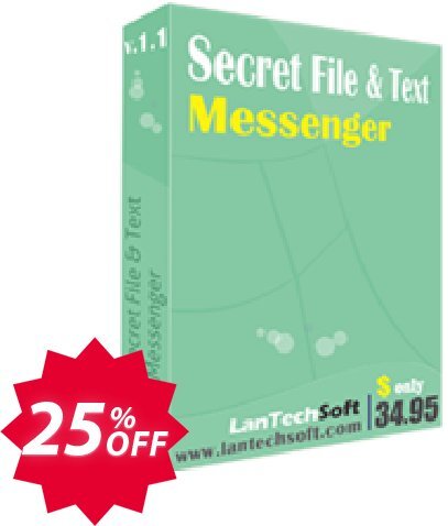 LantechSoft Secret File and Text Messenger Coupon code 25% discount 