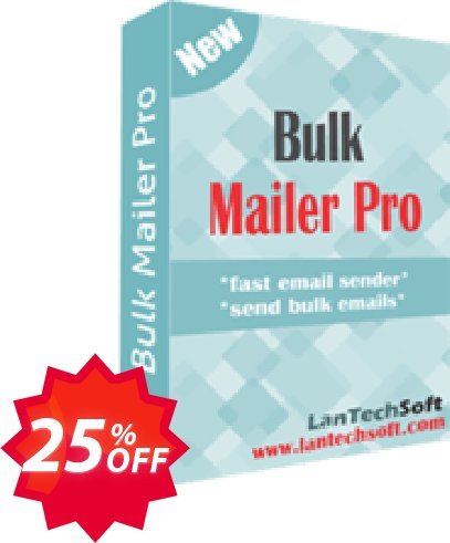 LantechSoft Bulk Mailer Pro Coupon code 25% discount 