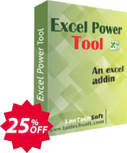 LantechSoft Excel Power Tool Coupon code 25% discount 