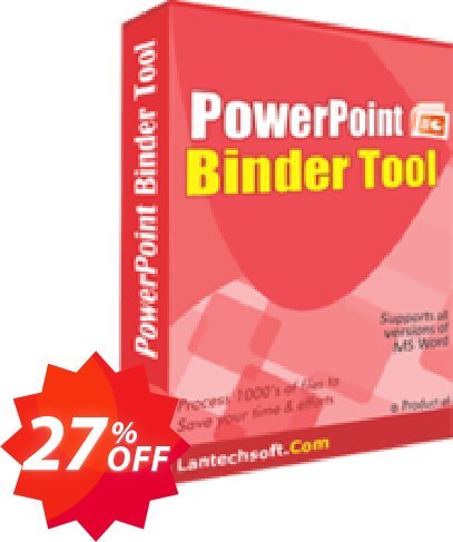LantechSoft PowerPoint Binder Tool Coupon code 27% discount 