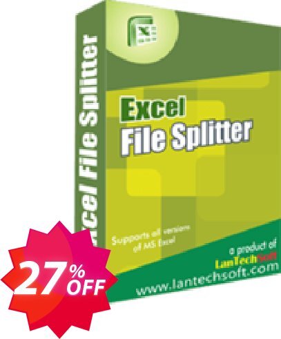 LantechSoft Excel File Splitter Coupon code 27% discount 