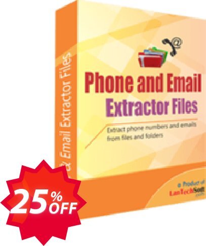 LantechSoft Phone and Email Extractor Files Coupon code 25% discount 