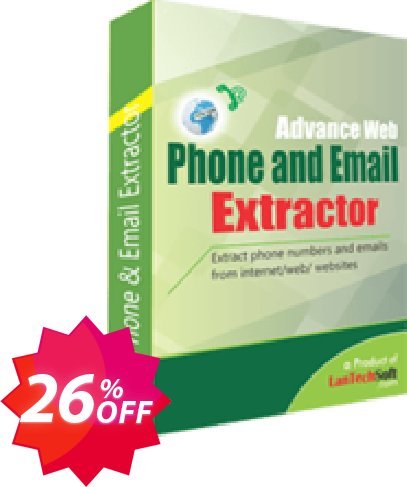 LantechSoft Advance Web Phone and Email Extractor Coupon code 26% discount 