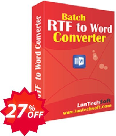 LantechSoft Batch RTF to Word Converter Coupon code 27% discount 
