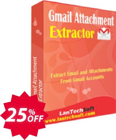 LantechSoft Gmail Attachment Extractor Coupon code 25% discount 