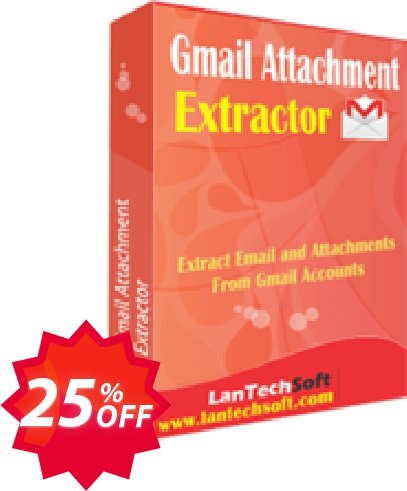 LantechSoft Gmail Attachment Extractor Coupon code 25% discount 