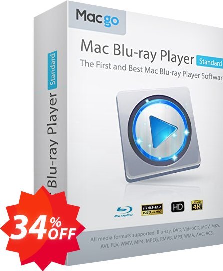 MACgo MAC Blu-ray Player Standard Coupon code 34% discount 