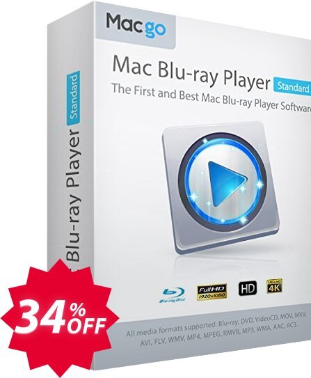 MACgo MAC Blu-ray Player Standard Coupon code 34% discount 