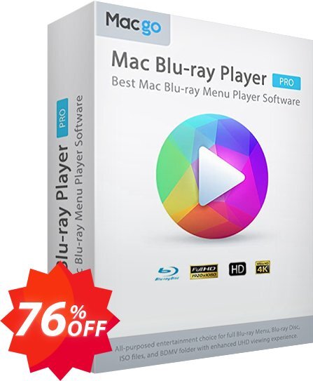 MACgo MAC Blu-ray Player Pro Coupon code 76% discount 