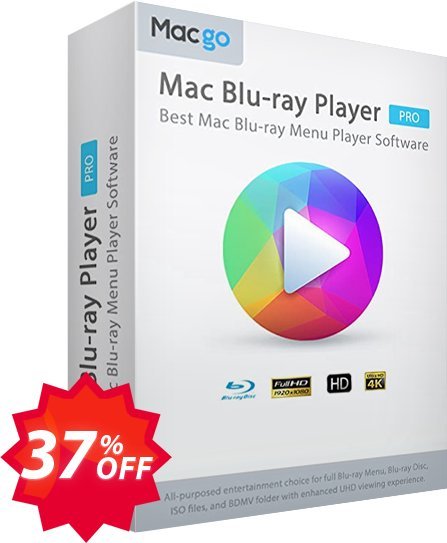 MACgo MAC Blu-ray Player Pro, Yearly  Coupon code 37% discount 