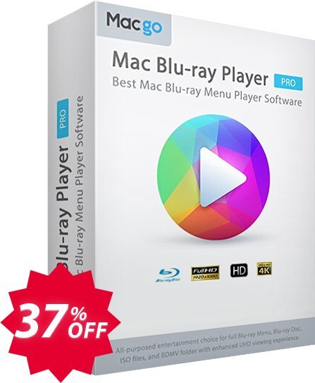 MACgo MAC Blu-ray Player Pro, Yearly  Coupon code 37% discount 