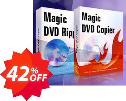 Magic DVD Ripper + Magic DVD Copier, Full Plan + 2 Years Upgrades  Coupon code 42% discount 
