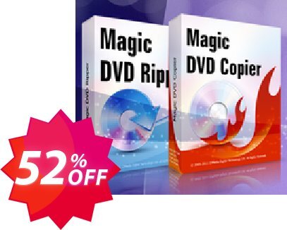 Magic DVD Ripper + Magic DVD Copier - 2 Years Upgrades Coupon code 52% discount 