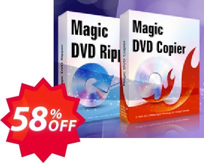 Magic DVD Ripper + Magic DVD Copier - Lifetime Upgrades Coupon code 58% discount 