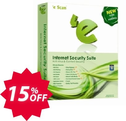 eScan Internet Security Suite Home User Version Coupon code 15% discount 