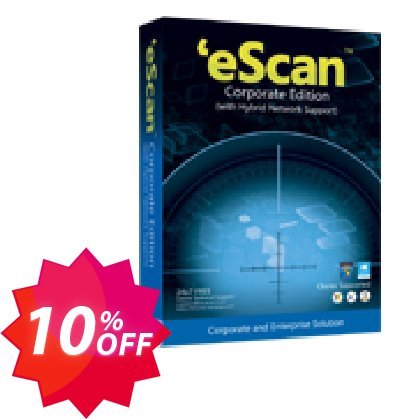 eScan Corporate Edition, with Hybrid Network Support  Coupon code 10% discount 