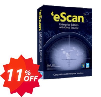 eScan Enterprise Edition, with Hybrid Network Support  Coupon code 11% discount 