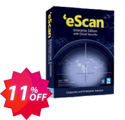 eScan Enterprise Edition, with Hybrid Network Support  Coupon code 11% discount 