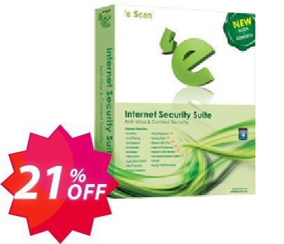 eScan Internet Security Suite Home User Version - Special Offer - 1 User Yearlys Coupon code 21% discount 