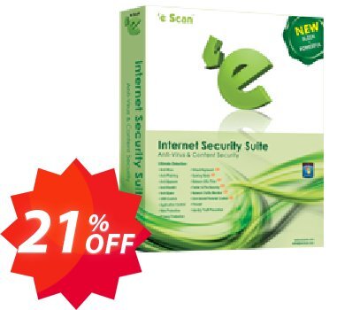 eScan Internet Security Suite Home User Version - Special Offer - 1 User Yearlys Coupon code 21% discount 