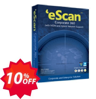 eScan Corporate 360, with MDM and Hybrid Network Support  Coupon code 10% discount 