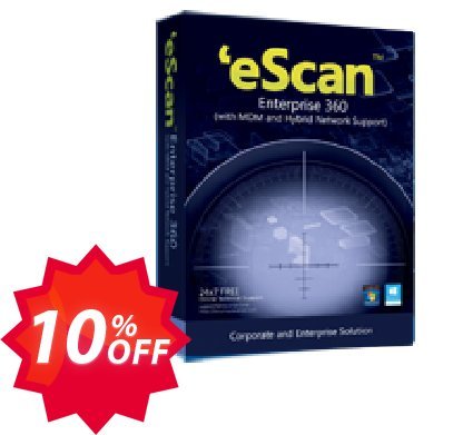 eScan Enterprise 360, with MDM and Hybrid Network Support  Coupon code 10% discount 