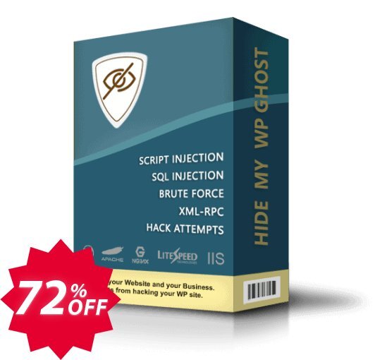 Hide My Wordpress Ghost - 10 Websites Coupon code 72% discount 