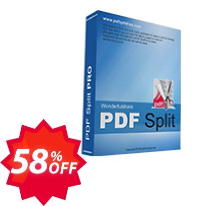 Wonderfulshare PDF Split Pro Coupon code 58% discount 