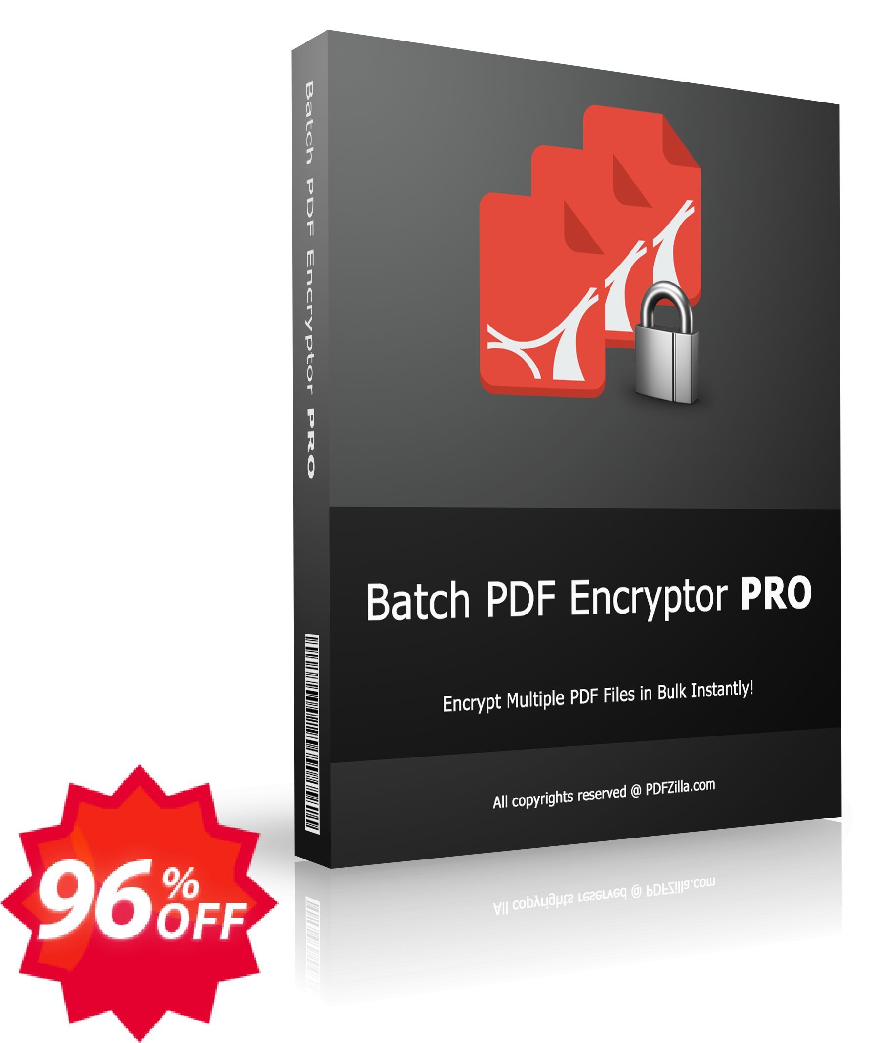 PDFzilla Batch PDF Encryptor PRO Coupon code 96% discount 