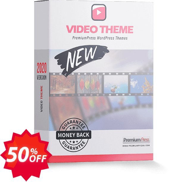 PremiumPress Video Theme Coupon code 50% discount 