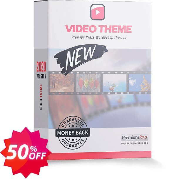 PremiumPress Video Theme Coupon code 50% discount 