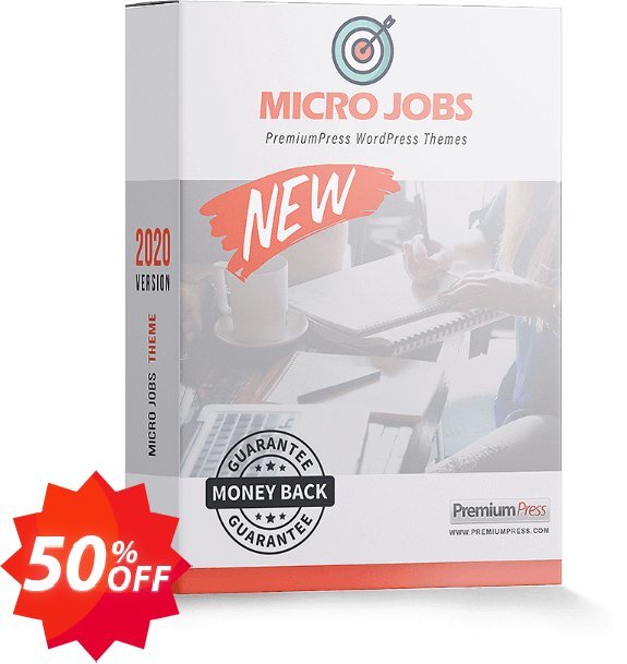 PremiumPress Micro Jobs Theme Coupon code 50% discount 