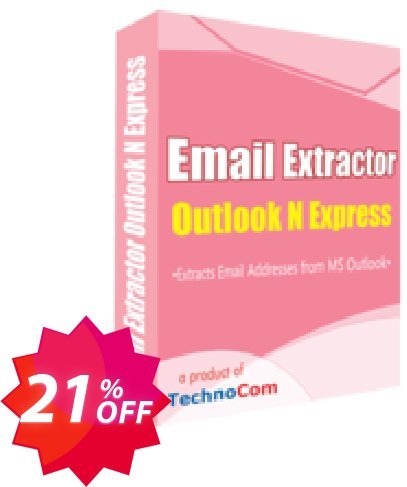 Email Extractor Outlook N Express Coupon code 21% discount 